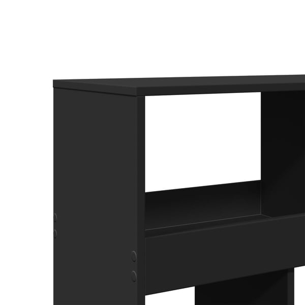 vidaXL Bokhylle svart 100x33x125,5 cm konstruert tre