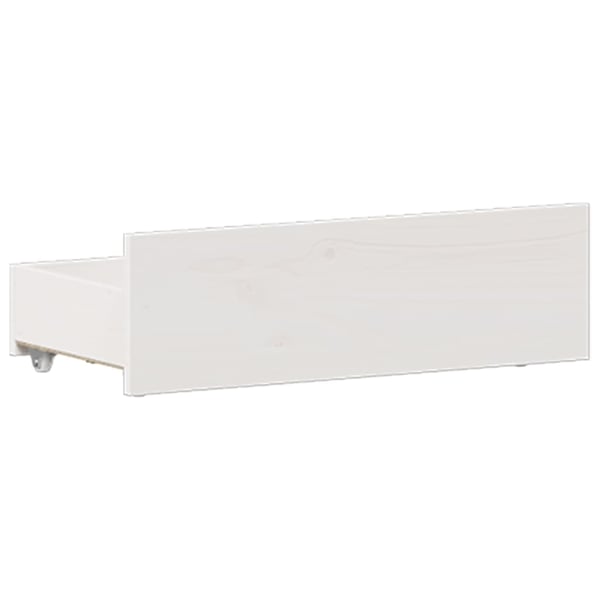 vidaXL Sengeramme uten madrass med hodegavl hvit 135x190cm heltre furu