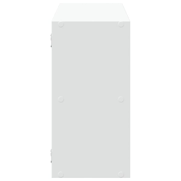 vidaXL Vegghylle hvit 100x25x50 cm konstruert tre