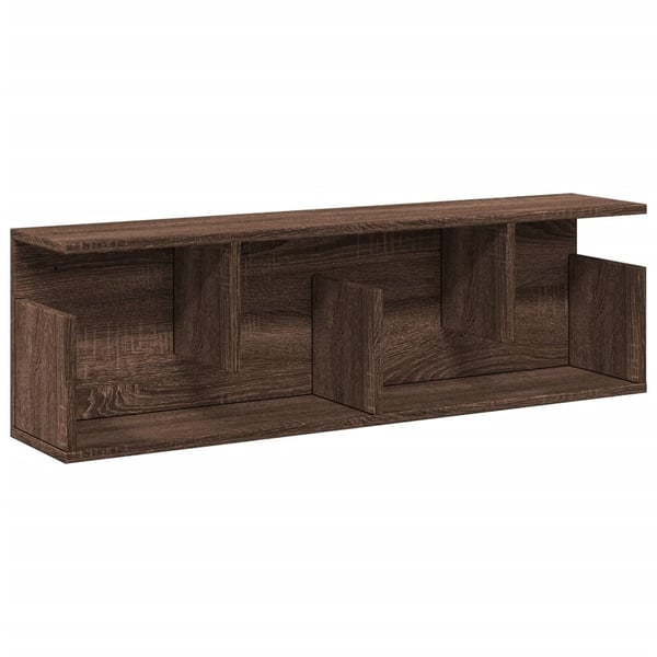 vidaXL Veggskap 100x20x30 cm brun eik konstruert tre