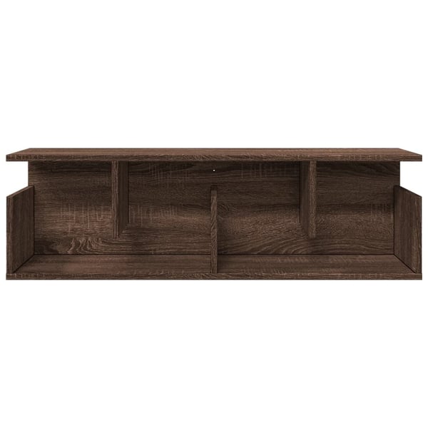 vidaXL Veggskap 100x20x30 cm brun eik konstruert tre