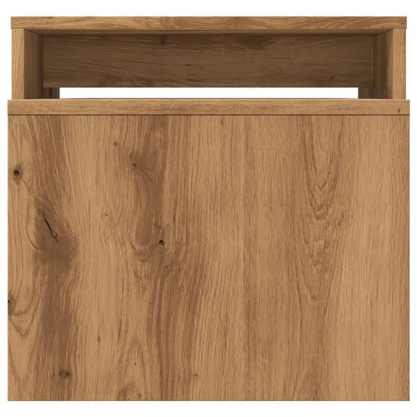 vidaXL Salongbord artisan eik 100x48x40 cm sponplate