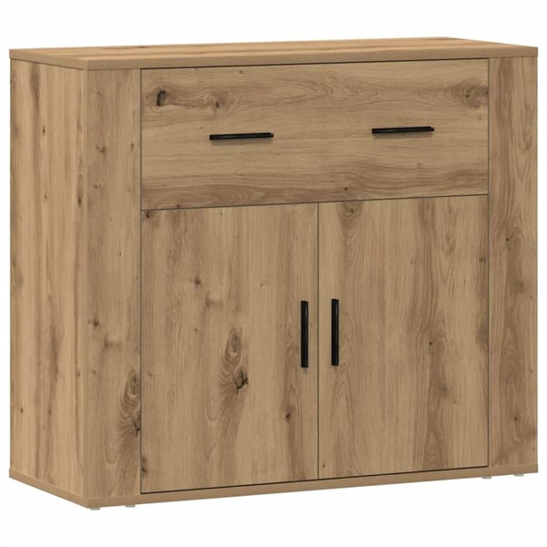 vidaXL Skjenk artisan eik 80x33x70 cm konstruert tre