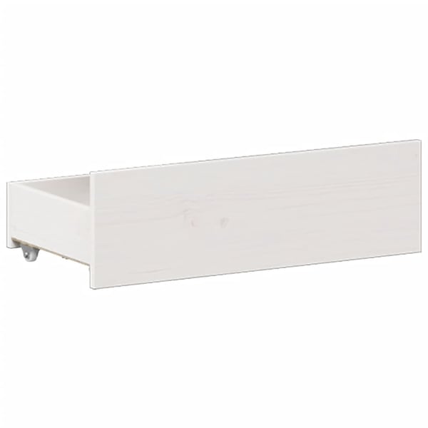 vidaXL Sengeramme uten madrass med hodegavl hvit 180x200cm heltre furu