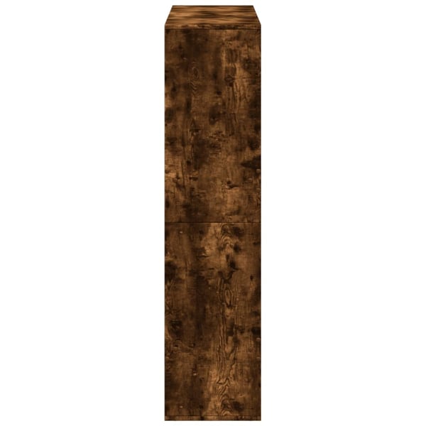 vidaXL Bokhylle røkt eik 100x33x135 cm konstruert tre