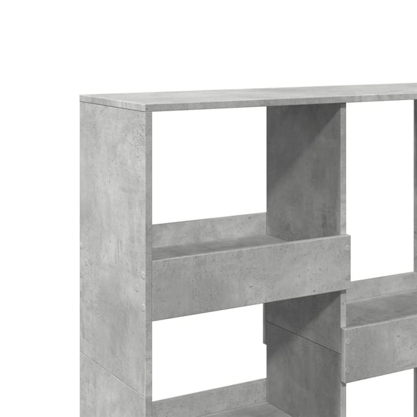 vidaXL Bokhylle/romdeler betonggrå 100x33x115 cm
