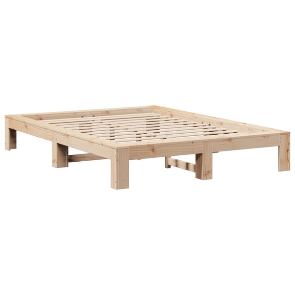 vidaXL Sengeramme uten madrass 140x190 cm heltre furu