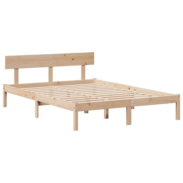 vidaXL Sengeramme uten madrass 120x190 cm heltre furu