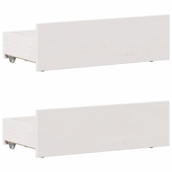 vidaXL Sengeramme uten madrass med hodegavl hvit 90x200 cm heltre furu