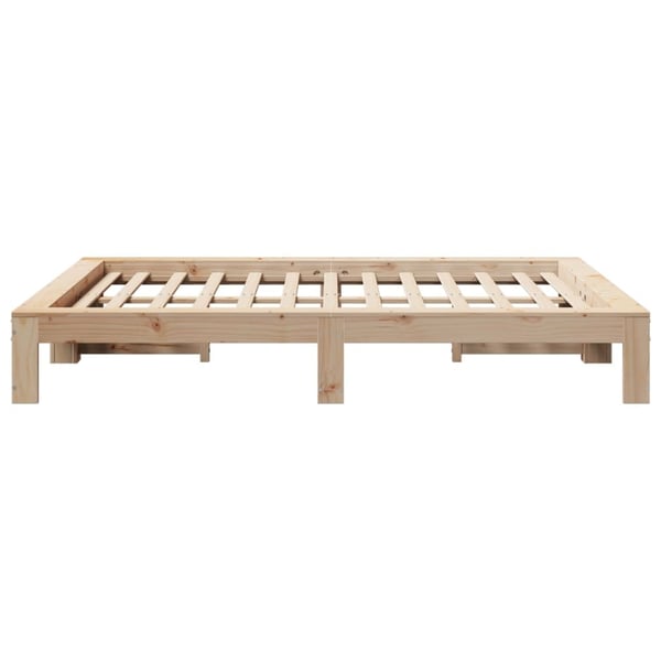 vidaXL Sengeramme uten madrass 140x200 cm heltre furu