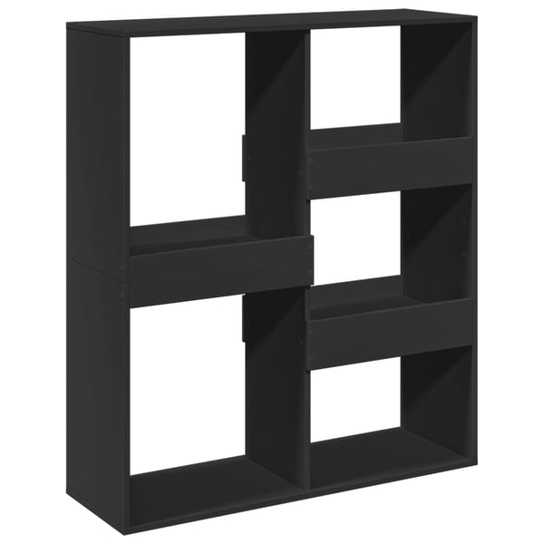vidaXL rumdeler 100x33x115 cm konstrueret træ sort