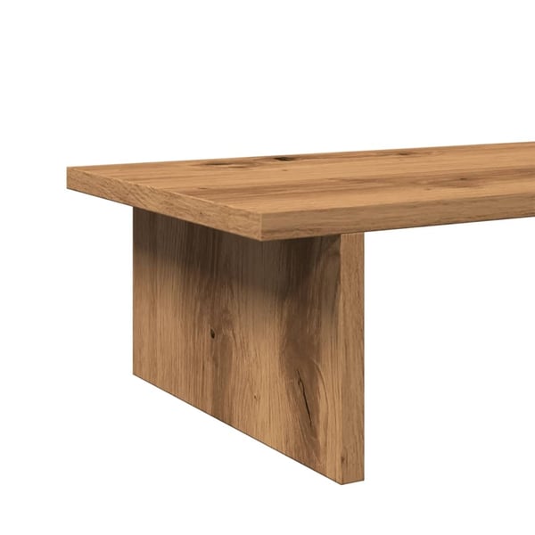 vidaXL skærmholder 100x27x15 cm konstrueret træ kunsteg