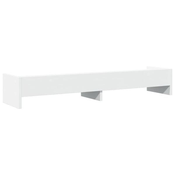 vidaXL skærmholder 100x24x16 cm konstrueret træ hvid