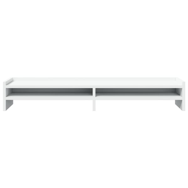vidaXL skærmholder 100x24x16 cm konstrueret træ hvid