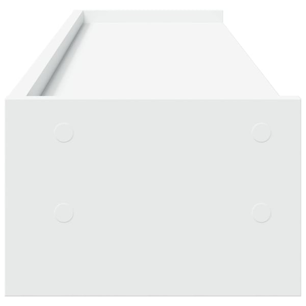 vidaXL skærmholder 100x24x16 cm konstrueret træ hvid