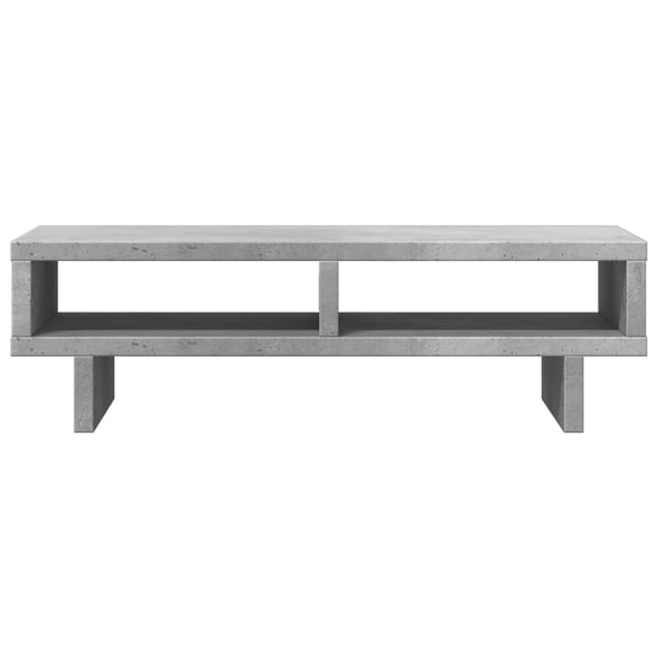 vidaXL Skjermhylle betonggrå 50x27x15 cm konstruert tre