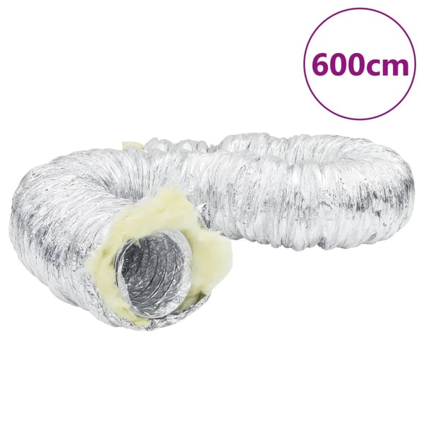 vidaXL Ventilationskanal isolerad aluminium 6 m Ø15 cm