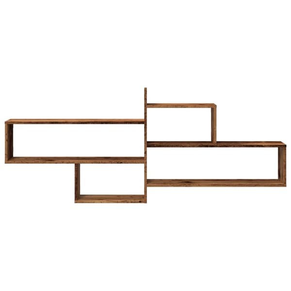vidaXL Vegghylle gammelt tre 167,5x18x68 cm konstruert tre