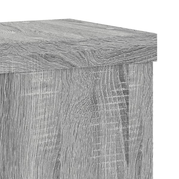 vidaXL Plantestativer 2 stk grå sonoma 15x15x20 cm konstruert tre