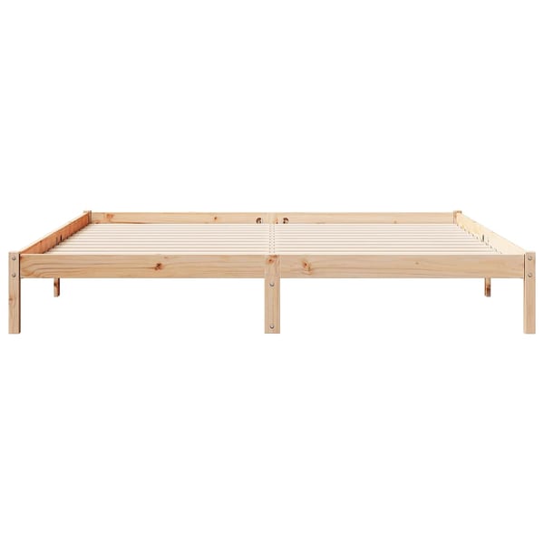 vidaXL ekstra lang sengeramme uden madras 200x220 cm massivt fyrretræ