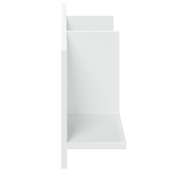 vidaXL Veggskap 100x16,5x30 cm hvit konstruert tre