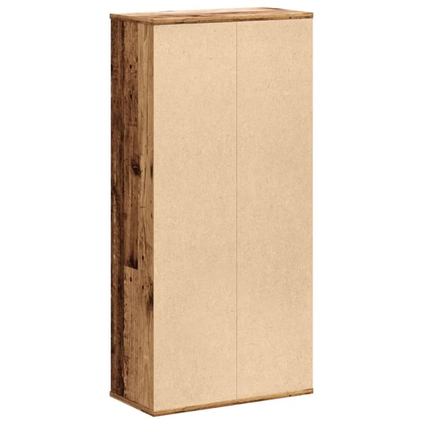 vidaXL bogreol 50x25x105 cm konstrueret træ antikt træ