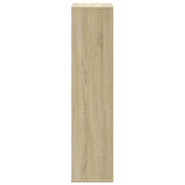 vidaXL Bokhylle sonoma eik 50x25x105 cm konstruert tre
