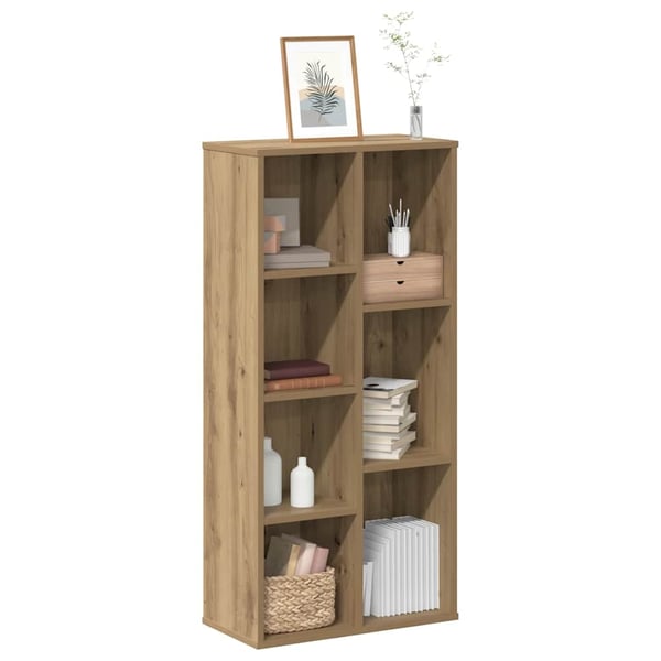 vidaXL Bokhylle artisan eik 50x25x105 cm konstruert tre