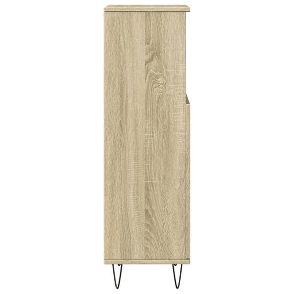 vidaXL Baderomsskap sonoma eik 30x30x100 cm konstruert tre