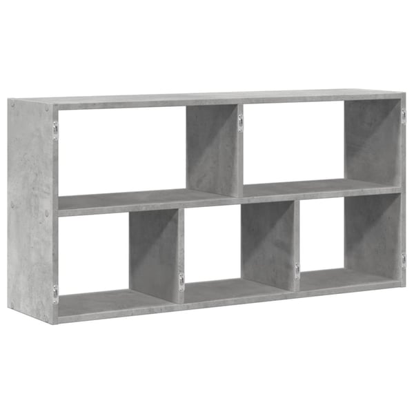 vidaXL Vegghylle betonggrå 100x25x50 cm konstruert tre