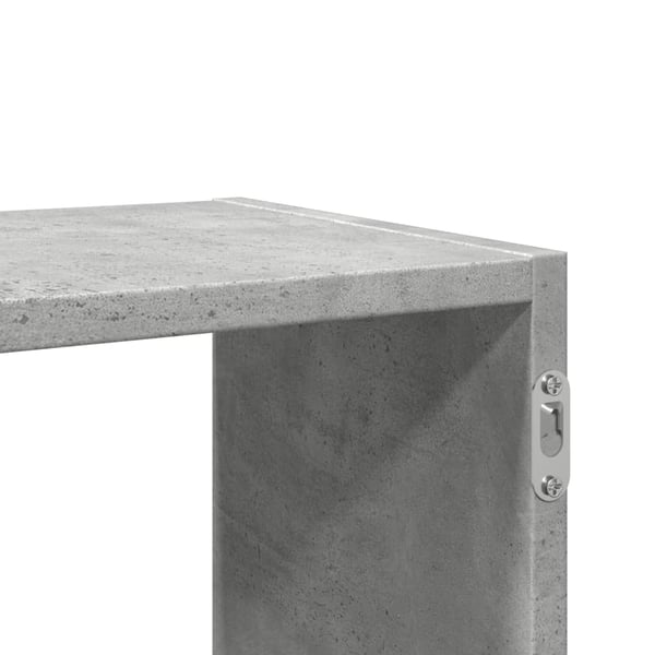 vidaXL Vegghylle betonggrå 100x25x50 cm konstruert tre