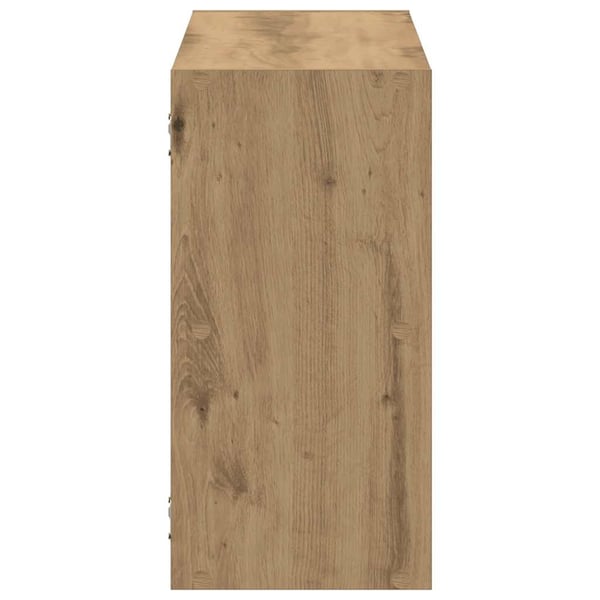 vidaXL væghylde 100x25x50 cm konstrueret træ sort egetræsfarve