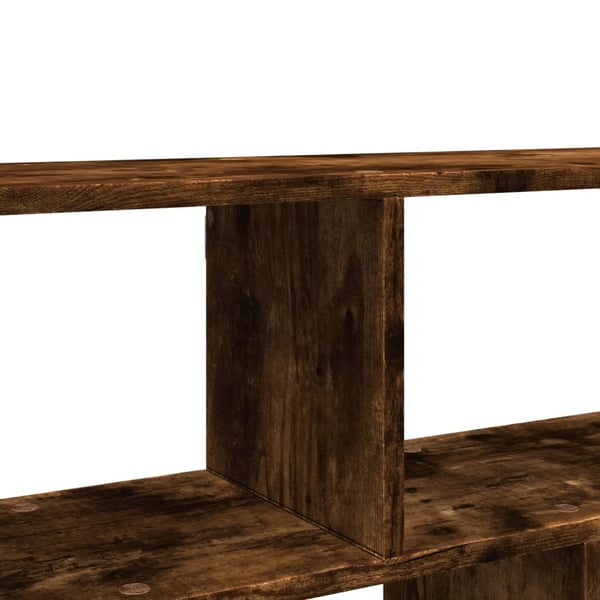 vidaXL Vegghylle røkt eik 100x25x50 cm konstruert tre