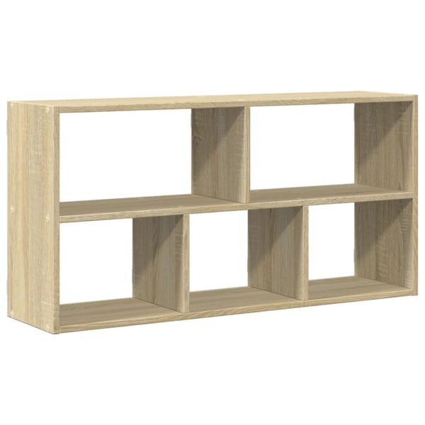vidaXL Vegghylle sonoma eik 100x25x50 cm konstruert tre