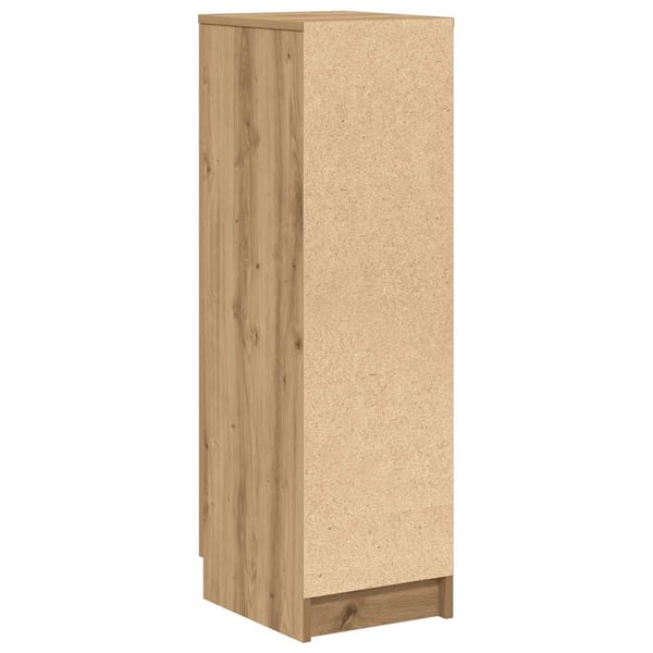 vidaXL Skohylle artisan eik 29,5x35x100,5 cm konstruert tre