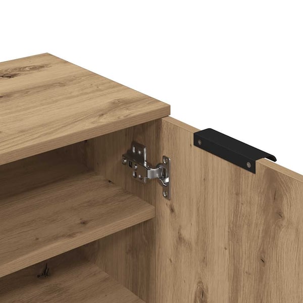vidaXL Skohylle artisan eik 29,5x35x100,5 cm konstruert tre