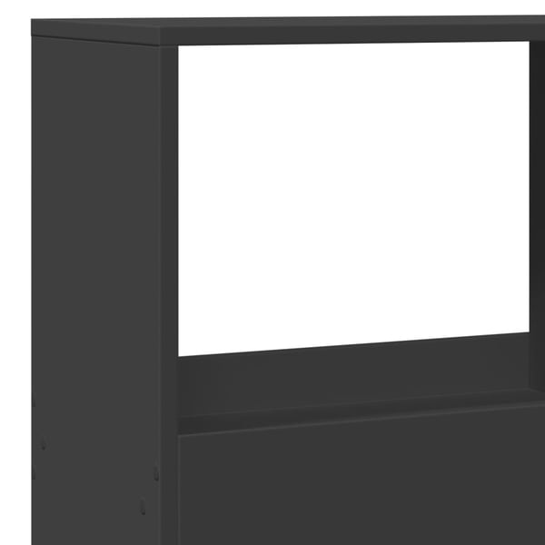 vidaXL bogreol 100x33x155,5 cm konstrueret træ sort