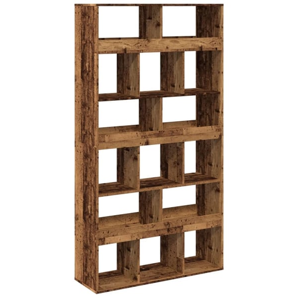 vidaXL Bokhylle gammelt tre 100x33x187,5 cm konstruert tre