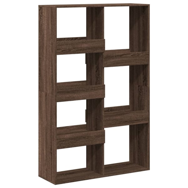 vidaXL Bokhylle brun eik 100x33x155,5 cm konstruert tre