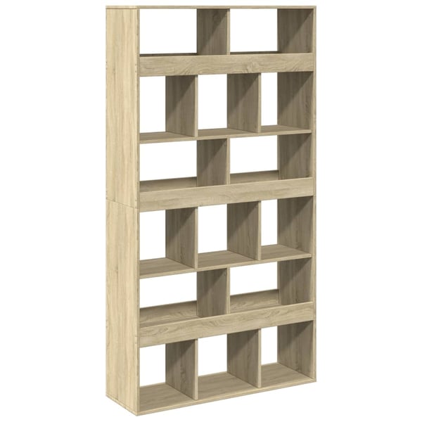 vidaXL Kirjahylly Sonoma-tammi 100x33x187,5 cm tekninen puu