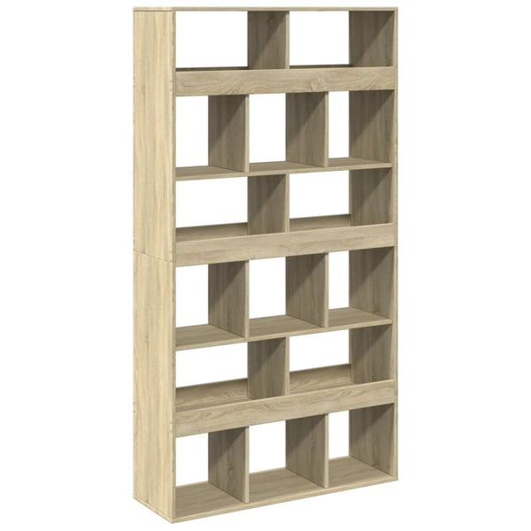 vidaXL Bokhylle sonoma eik 100x33x187,5 cm konstruert tre