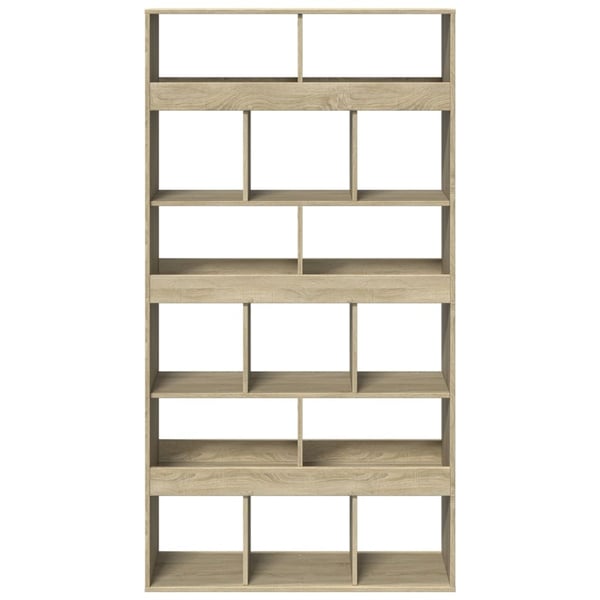 vidaXL Bokhylle sonoma eik 100x33x187,5 cm konstruert tre