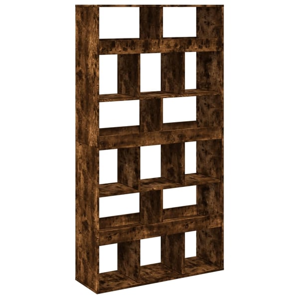 vidaXL Bokhylle røkt eik 100x33x187,5 cm konstruert tre