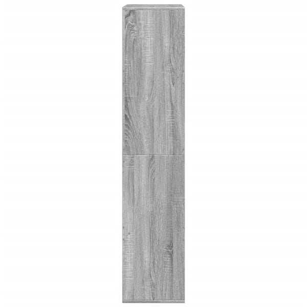 vidaXL Bokhylle grå sonoma 100x33x155,5 cm konstruert tre