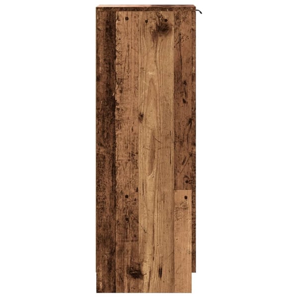 vidaXL Skoskap gammelt tre 29,5x35x100,5 cm konstruert tre
