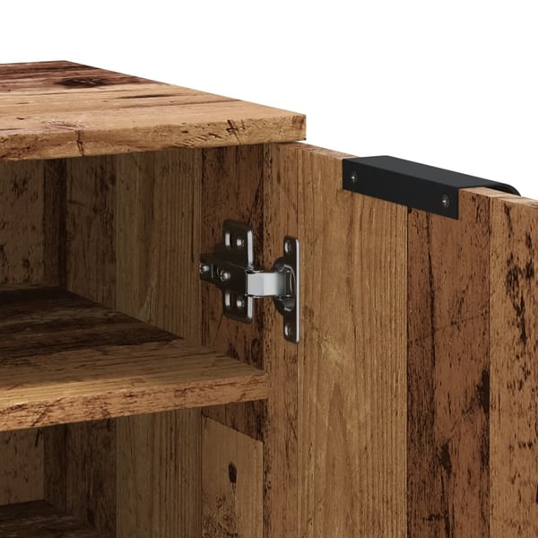 vidaXL Skoskap gammelt tre 29,5x35x100,5 cm konstruert tre