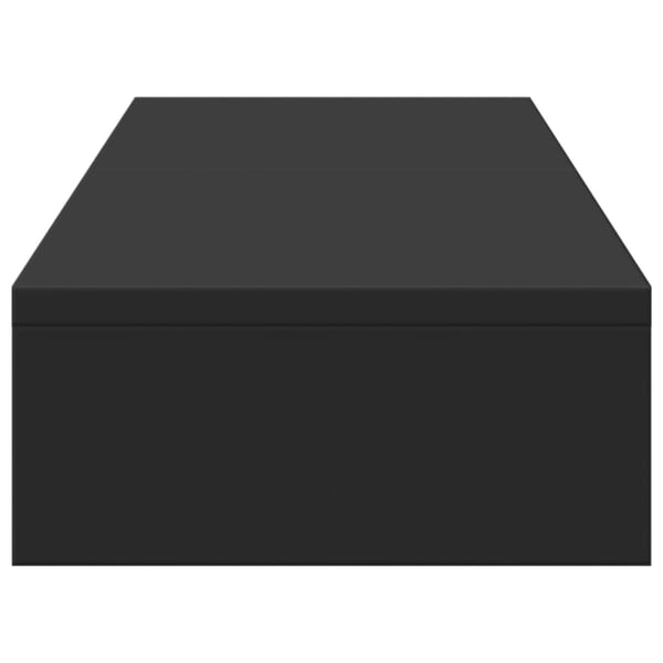 vidaXL skærmholder 80x24x10,5 cm justerbar konstrueret træ sort