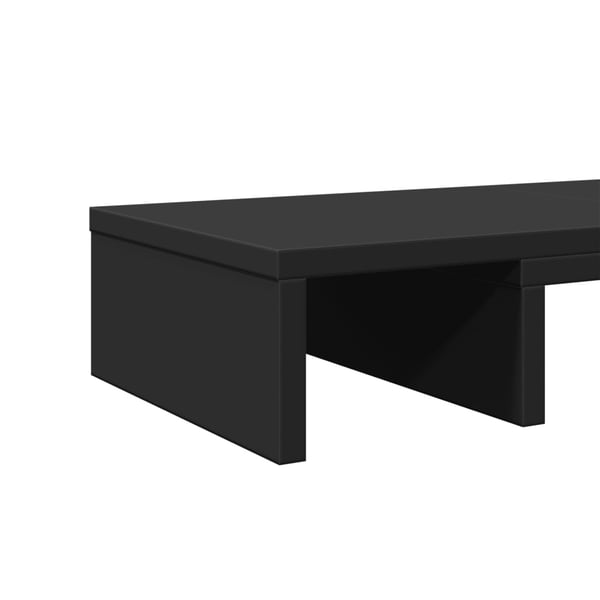 vidaXL skærmholder 80x24x10,5 cm justerbar konstrueret træ sort
