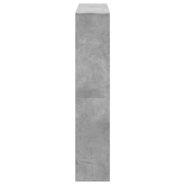 vidaXL Kirjahylly betoninharmaa 132x29x141,5 cm lastulevy