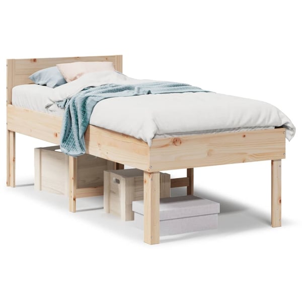 vidaXL Sengeramme uten madrass 90x190 cm heltre furu